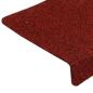 Preview: Treppenmatten 15 Stk. Nadelvlies 65x21x4 cm Rot