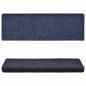 Preview: Treppenmatten 15 Stk. Nadelvlies 65x21x4 cm Blau