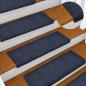 Preview: Treppenmatten 15 Stk. Nadelvlies 65x21x4 cm Blau