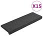 Preview: Teppich-Treppenstufen 15 Stk. 65x21x4 cm Anthrazit