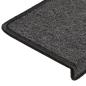 Preview: Teppich-Treppenstufen 15 Stk. 65x21x4 cm Anthrazit