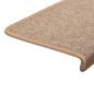Preview: Teppich-Treppenstufen 15 Stk. 65x21x4 cm Hellbraun
