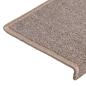 Preview: Teppich-Treppenstufen 15 Stk. 65x21x4 cm Hellbraun