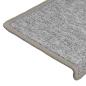 Preview: Teppich-Treppenstufen 15 Stk. 65x21x4 cm Hellgrau