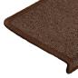 Preview: Teppich-Treppenstufen 15 Stk. 65x21x4 cm Braun