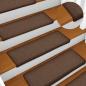 Preview: Teppich-Treppenstufen 15 Stk. 65x21x4 cm Braun