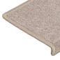 Preview: Teppich-Treppenstufen 15 Stk. 65x21x4 cm Taupe