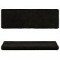 Preview: Teppich-Treppenstufen 15 Stk. 65x21x4 cm Schwarz