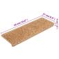 Preview: Teppich-Treppenstufen 15 Stk. 65x21x4 cm Beige