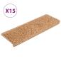 Preview: Teppich-Treppenstufen 15 Stk. 65x21x4 cm Beige