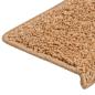 Preview: Teppich-Treppenstufen 15 Stk. 65x21x4 cm Beige
