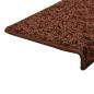 Preview: Teppich-Treppenstufen 15 Stk. 65x21x4 cm Braun