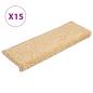 Preview: Teppich-Treppenstufen 15 Stk. 65x21x4 cm Braun