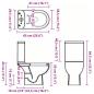 Preview: Keramik-Toilette Abgang Horizontal Schwarz