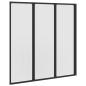 Preview: Duschwand 117x120 cm 3-teilig Faltbar