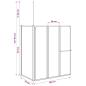 Preview: Duschwand L-Form 70x120x137 cm 4-teilig Faltbar 