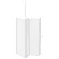 Preview: Duschwand L-Form 70x120x137 cm 4-teilig Faltbar 
