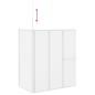 Preview: Duschwand L-Form 70x120x137 cm 4-teilig Faltbar 