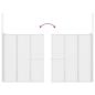 Preview: Duschwand L-Form 70x120x137 cm 4-teilig Faltbar 
