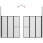 Preview: Duschwand L-Form 70x120x137 cm 4-teilig Faltbar 