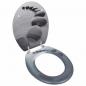 Preview: ARDEBO.de - Toilettensitz MDF Deckel Steine