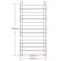 Preview: Handtuchheizkörper Gerade 600x1200 mm