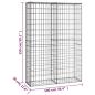Preview: Steinkorb Gabione mit Deckeln Verzinkter Draht 150×100×30 cm 