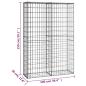 Preview: Steinkorb Gabione mit Deckeln Verzinkter Draht 150×100×30 cm 