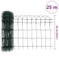 Preview: Beetzaun Pulverbeschichtetes Eisen 25×0,65 m