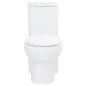 Preview: Toilette für Ecke Keramik Weiß