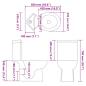 Preview: Toilette für Ecke Keramik Schwarz