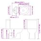 Preview: Toilette für Ecke Keramik Schwarz