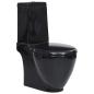 Preview: ARDEBO.de - Toilette Rund Keramik Schwarz