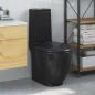 Preview: Toilette Rund Keramik Schwarz
