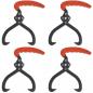Preview: ARDEBO.de - Holzzange mit PVC-Griff 4 Stk.