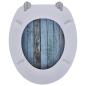 Preview: Toilettensitz WC-Sitz MDF Holz Design