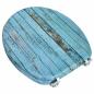 Preview: Toilettensitz WC-Sitz MDF Holz Design