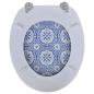 Preview: Toilettensitz WC-Sitz MDF Porzellan Design