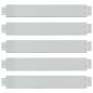 Preview: Flexible Rasenkante 5-er Set Verzinkter Stahl 100x14 cm