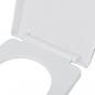 Preview: Toilettensitz mit Absenkautomatik und Quick-Release Weiß Eckig 