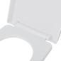 Preview: Toilettensitz mit Absenkautomatik und Quick-Release Weiß Eckig 