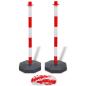 Preview: Pfosten-Set mit Absperrkette 10 m Kunststoff 