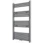 Preview: ARDEBO.de - Handtuchheizkörper Warmwasser Gerade Grau 600x1160 mm