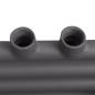 Preview: Handtuchheizkörper Warmwasser Gerade Grau 600x1160 mm