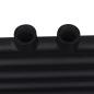 Preview: Handtuchheizkörper Warmwasser Gerade Schwarz 600x1160 mm