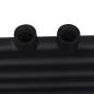Preview: Handtuchheizkörper Warmwasser Gerade Schwarz 600x1160 mm