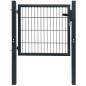 Preview: Zauntor Stahl Anthrazit 105x150 cm 