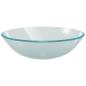 Preview: Waschbecken Hartglas 42 cm Mattiert