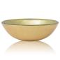 Preview: Waschbecken Hartglas 42 cm Gold