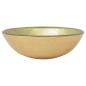 Preview: Waschbecken Hartglas 42 cm Gold